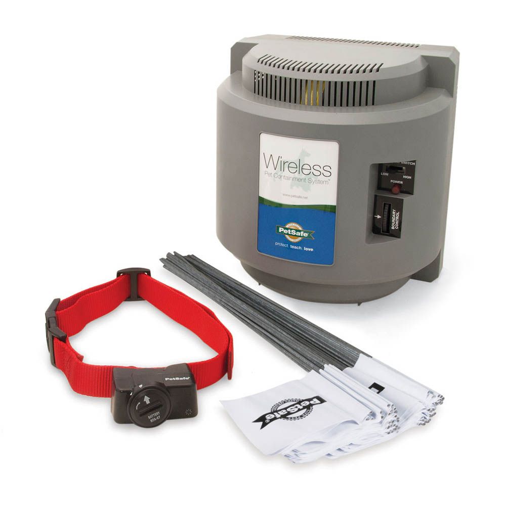 PetSafe Wireless Fence Containment System IF-100 w/ newest Collar and AC Adapter